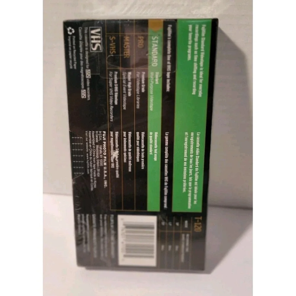 FUJIFILM 6 hrs. T-120 EP MODE High Quality‎ Videocassette Vhs Tape / NEW, Sealed